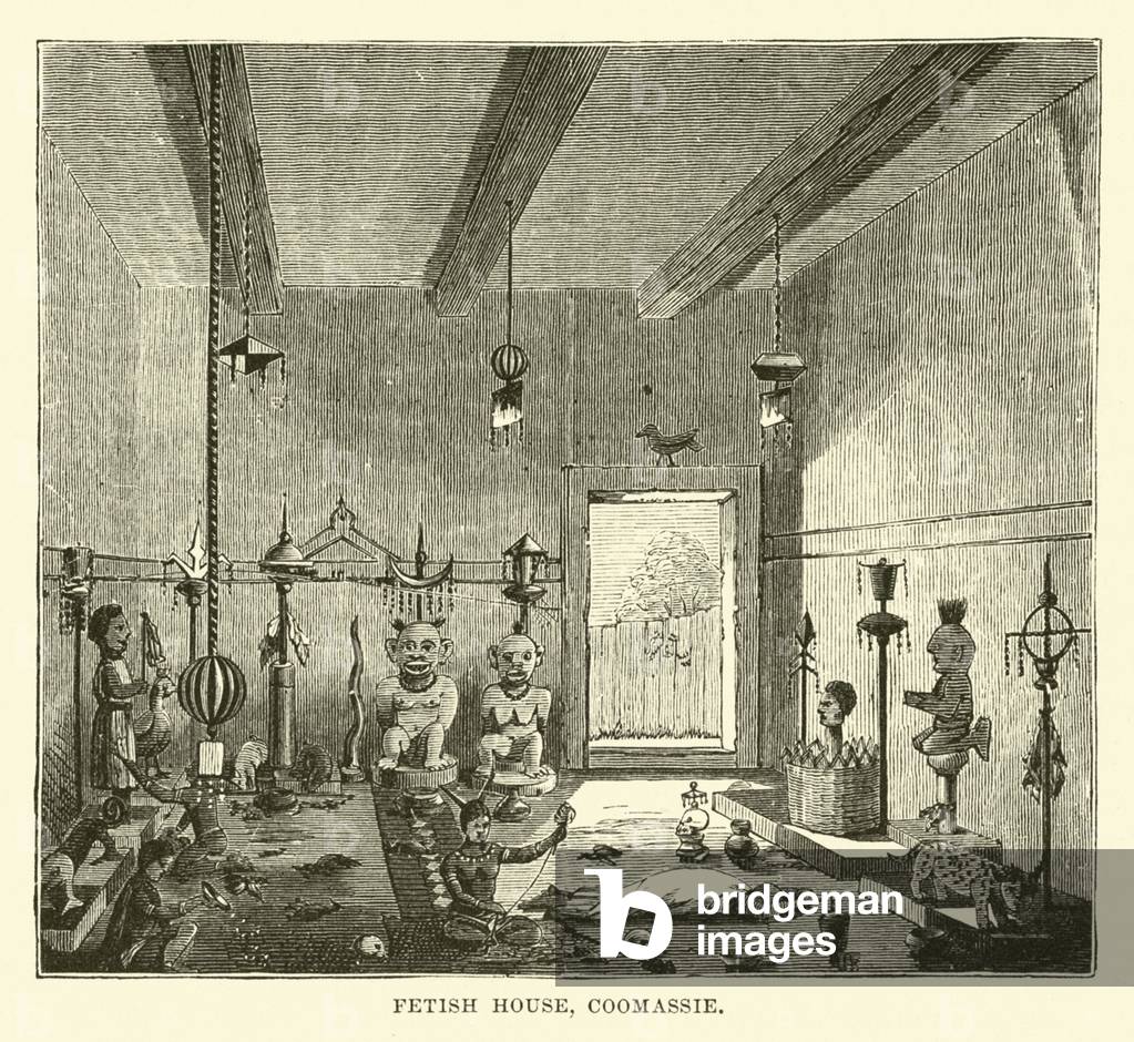 Fetish House, Coomassie (engraving)