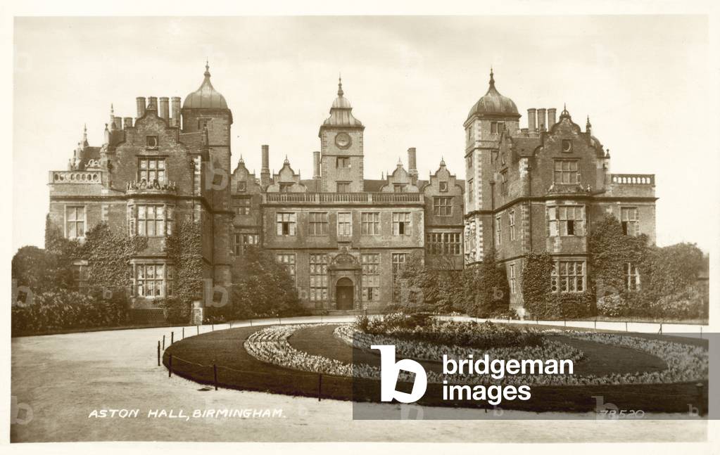 Aston Hall, Birmingham (b/w photo)