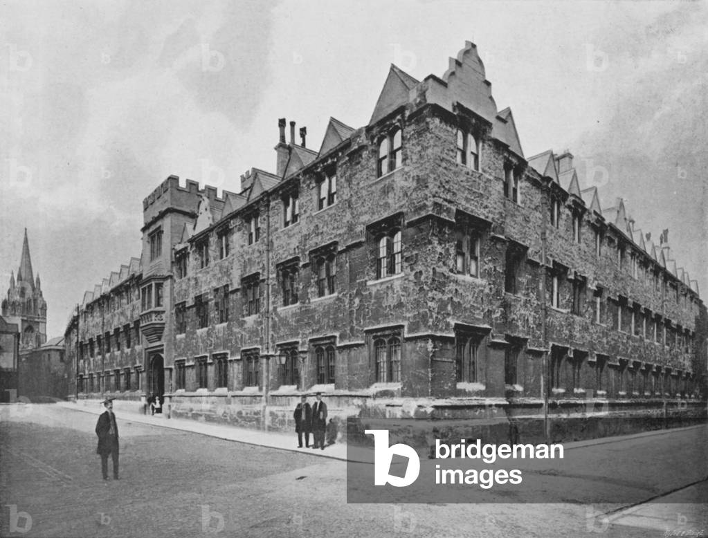 Oriel College (b/w photo)