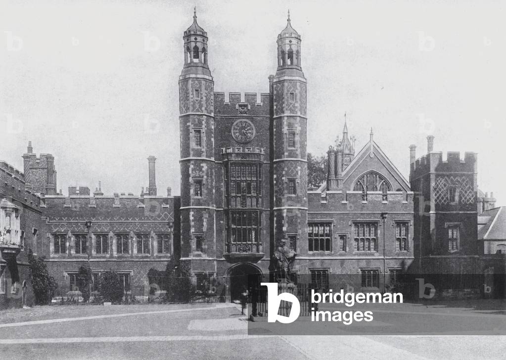 The Quadrangle, Eton College (b/w photo)