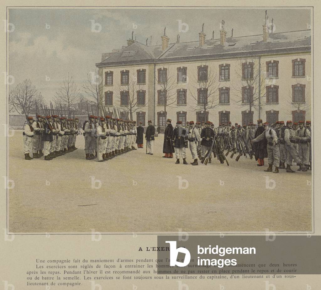 A L'Exercice (coloured photo)