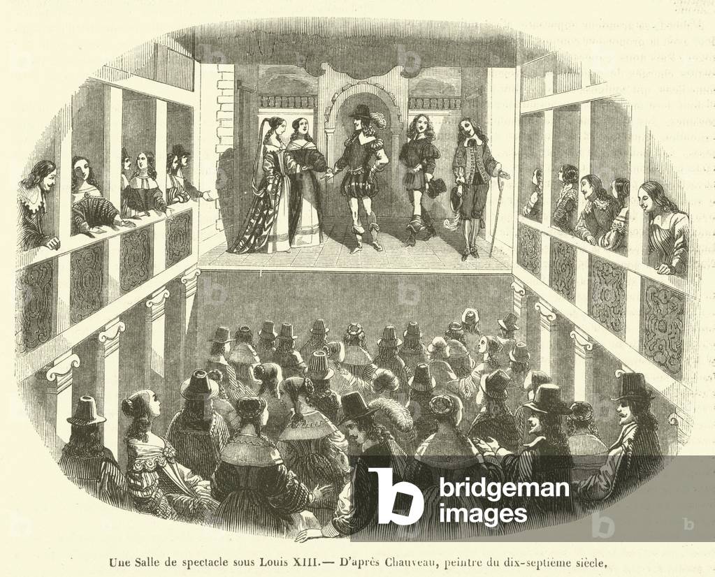 Une Salle de spectacle sous Louis XIII (engraving)