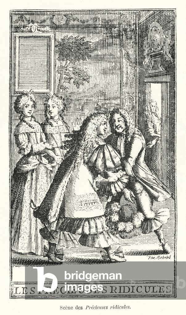 Scene des Precieuses ridicules (engraving)
