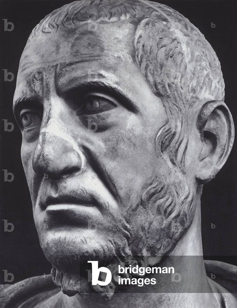 Roman Portraits: Male Portrait (b/w photo)