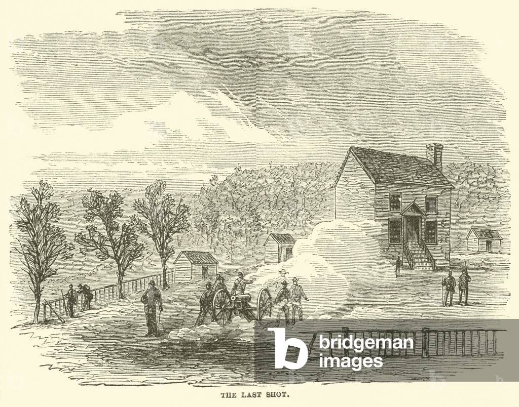 The last shot, April 1865 (engraving)