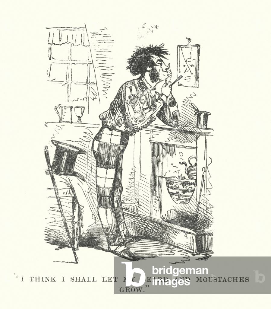I think I shall let my beard and moustaches grow (engraving)