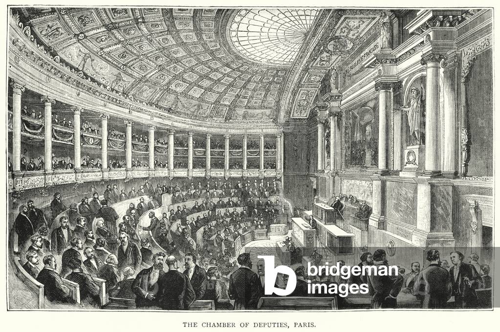 The Chamber of Deputies, Paris (engraving)