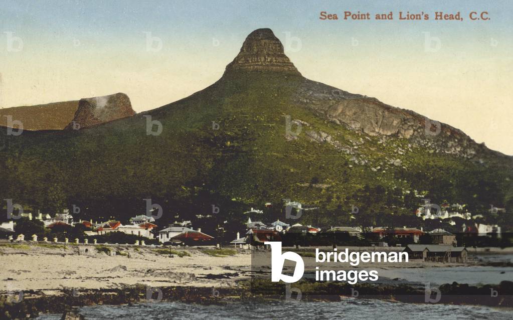 Sea Point and Lion's Head (coloured photo)
