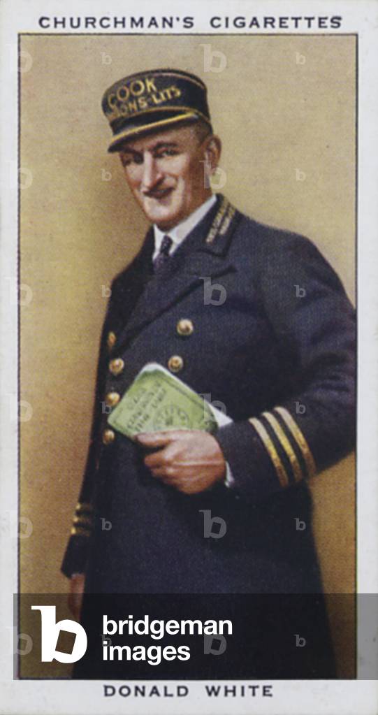 Donald White, Chief Uniformed Representative of Thomas Cook's (colour litho)
