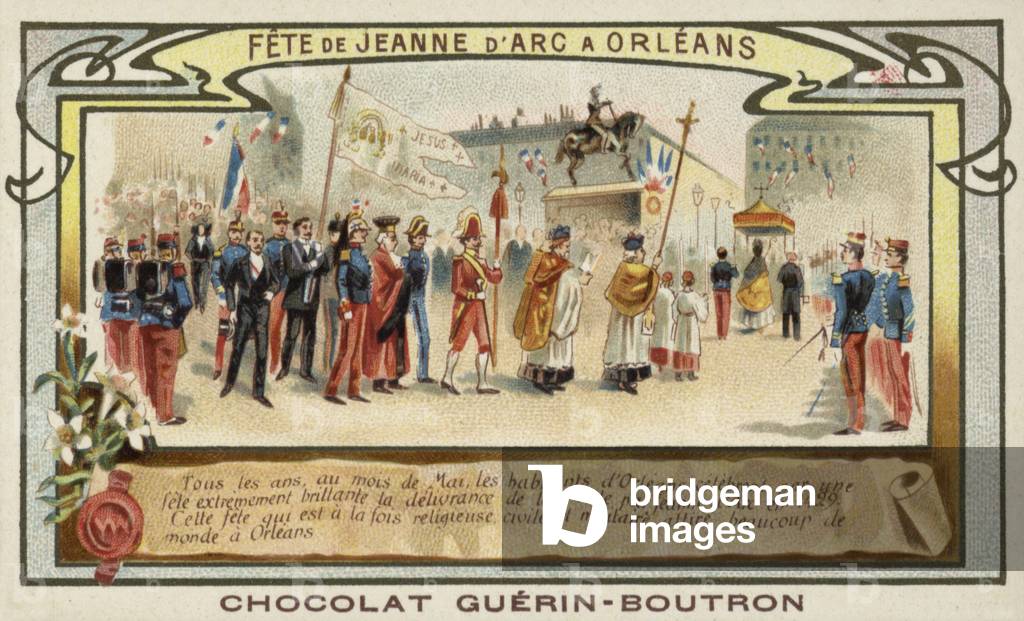 Joan of Arc Festival, Orleans, France (chromolitho)