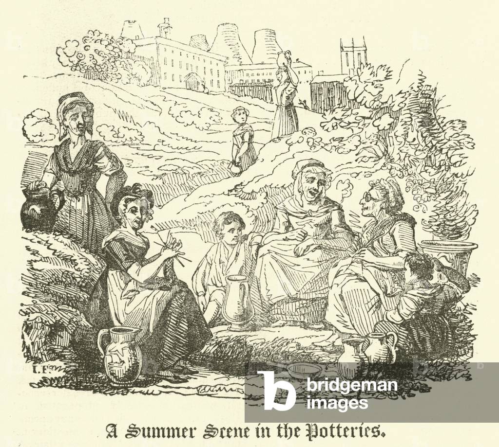 A Summer Scene in the Potteries (engraving)