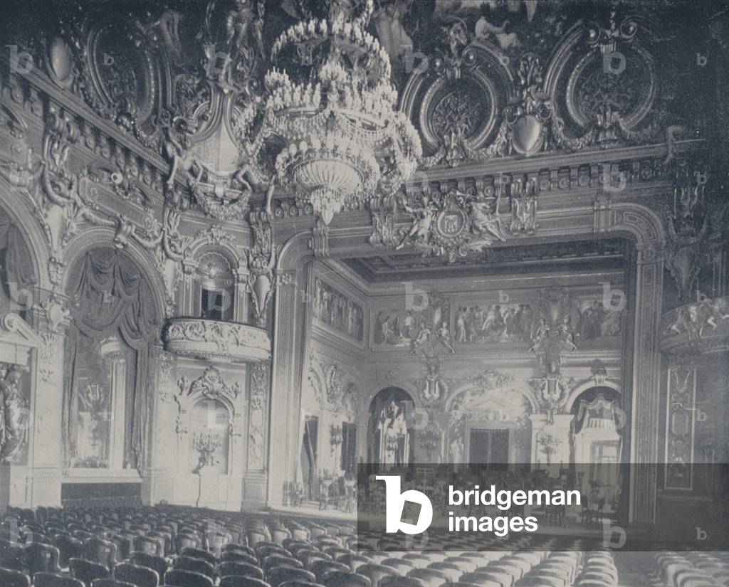 Concert Hall, Monte Carlo (b/w photo)
