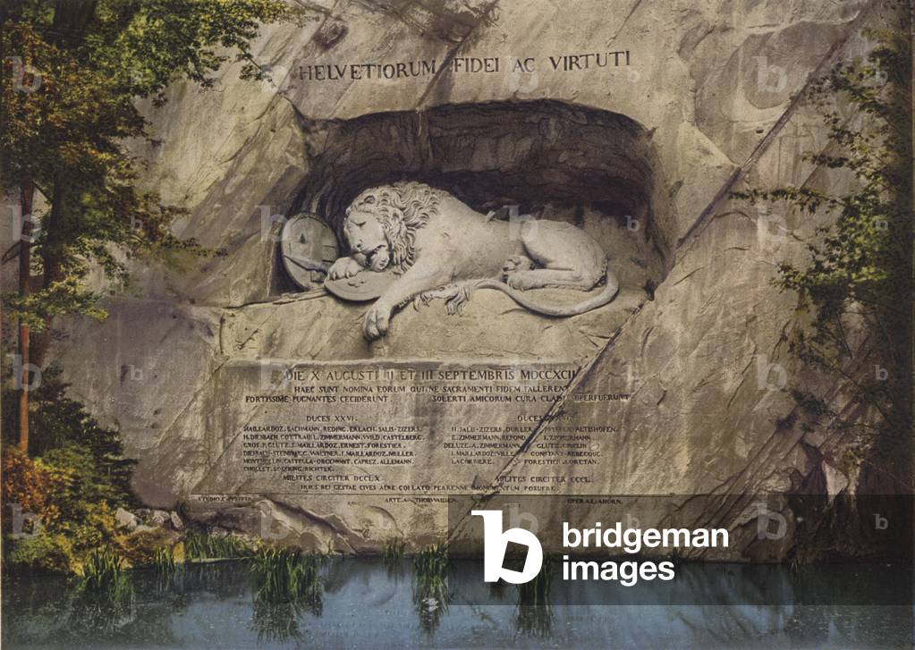 Luzern, Lowendenkmal (colour photo)
