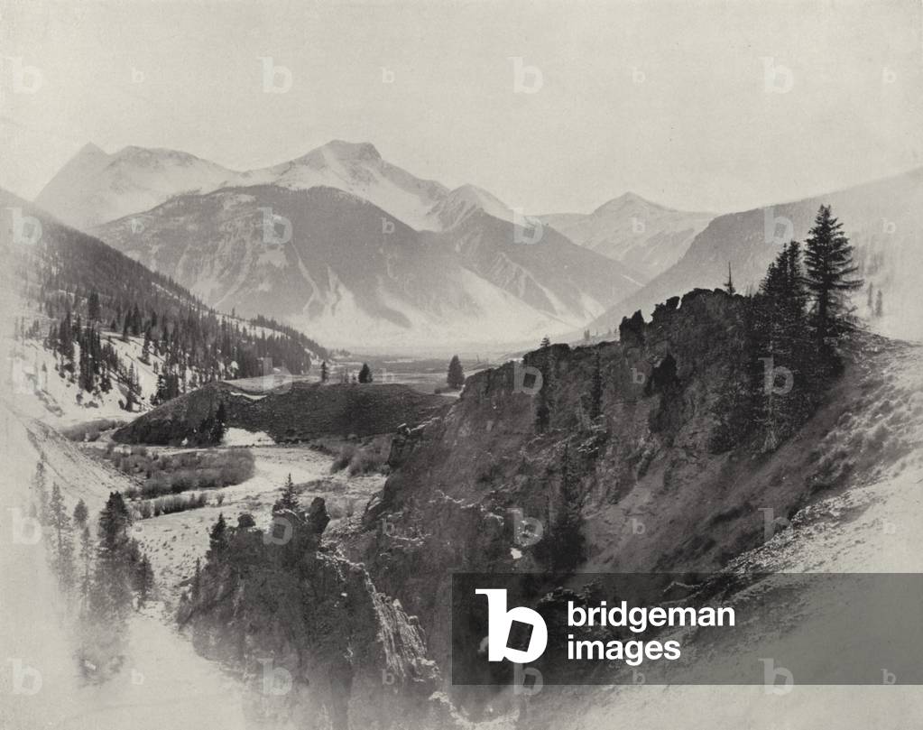 Sultan Mountain, Baker's Pass (b/w photo)