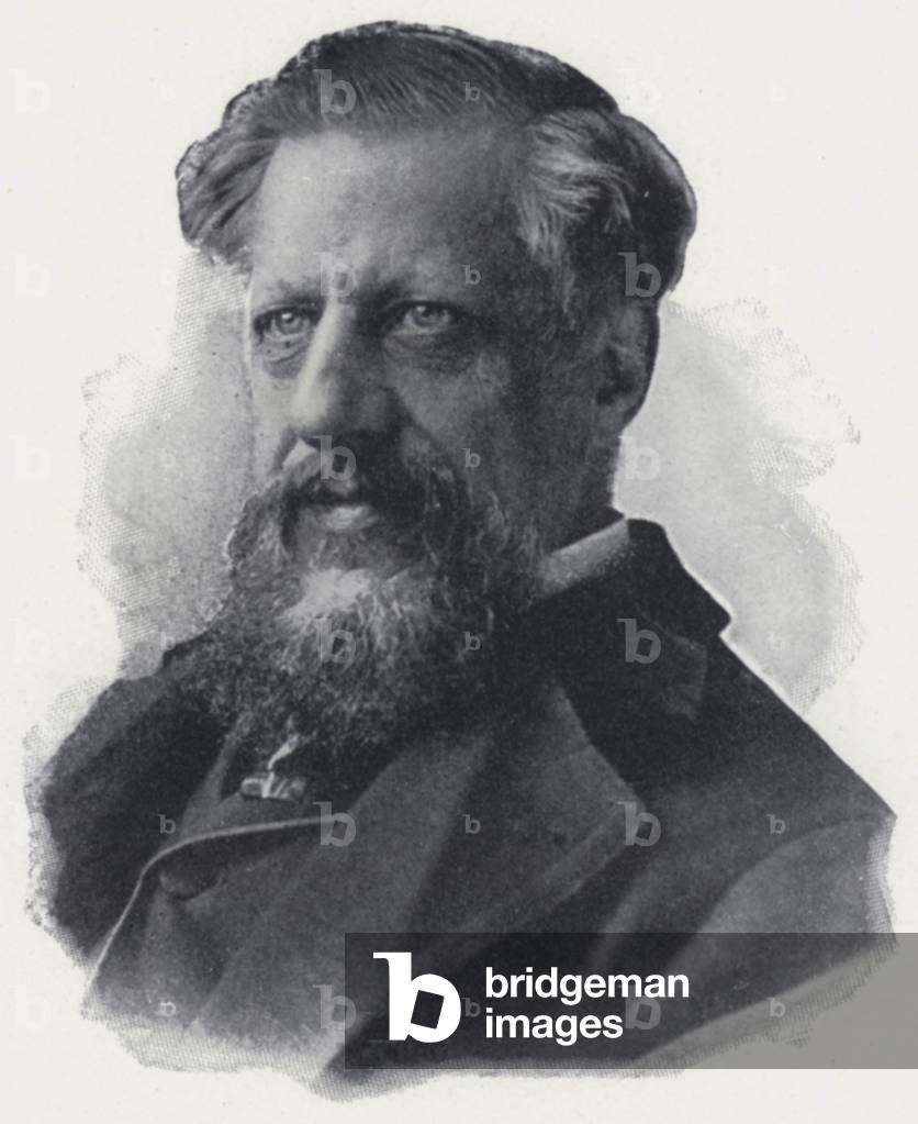 Sir Edwin Arnold (b/w photo)