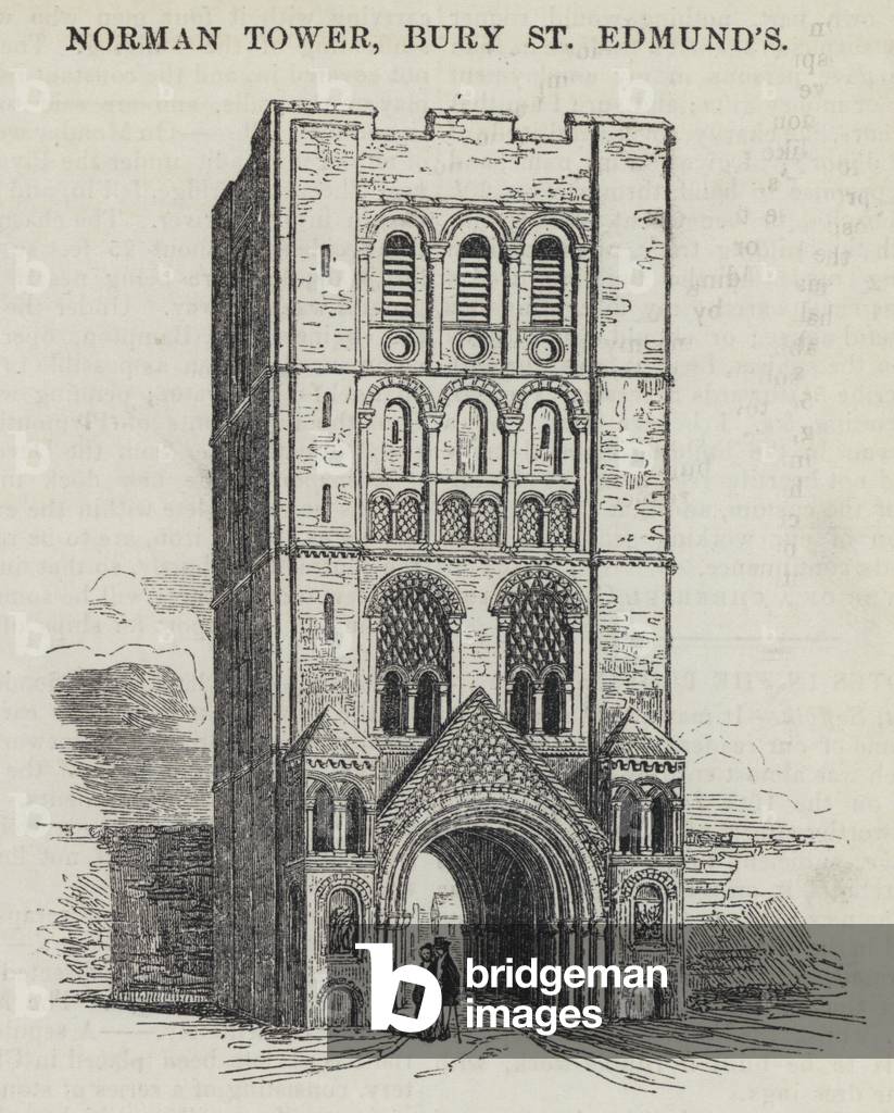 Norman Tower, Bury St Edmund's (engraving)