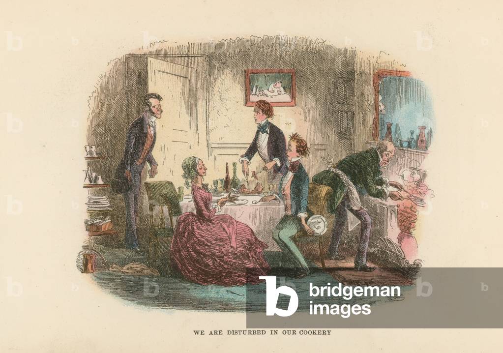 Illustration for David Copperfield (colour litho)
