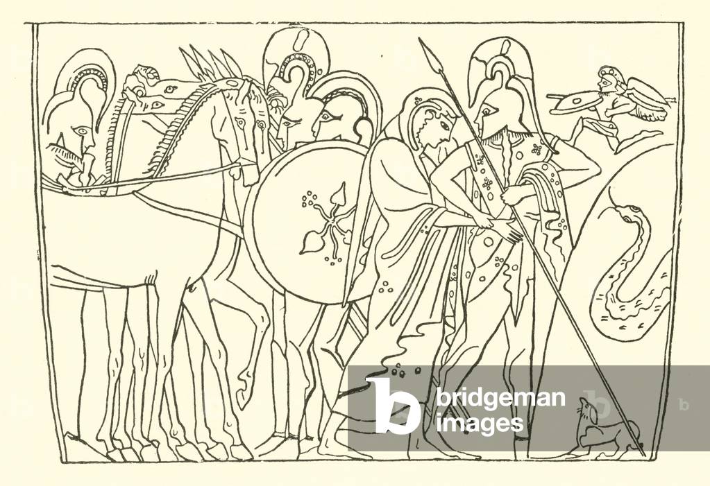 The sacrifice of Polyxena (engraving)