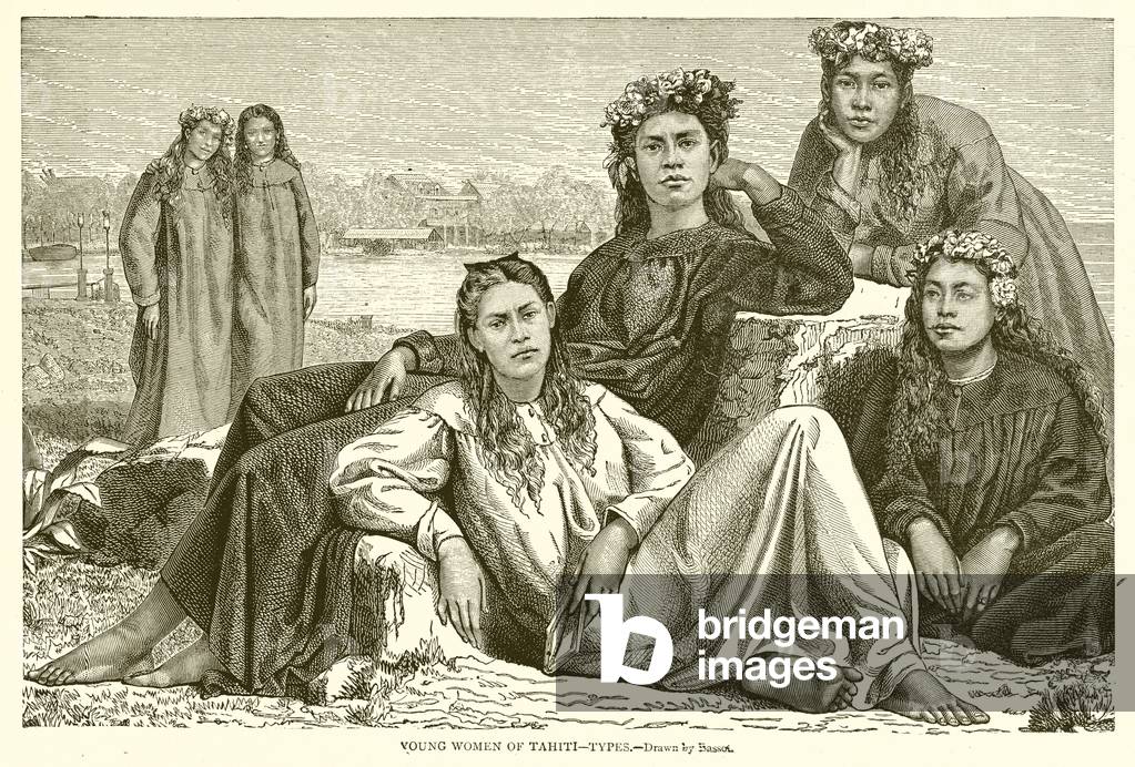 Young Women of Tahiti--Types (engraving)