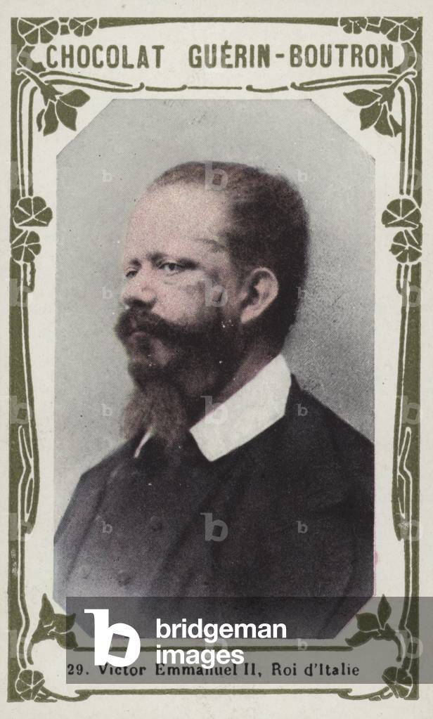 Victor Emmanuel II, Roi d'Italie (coloured photo)
