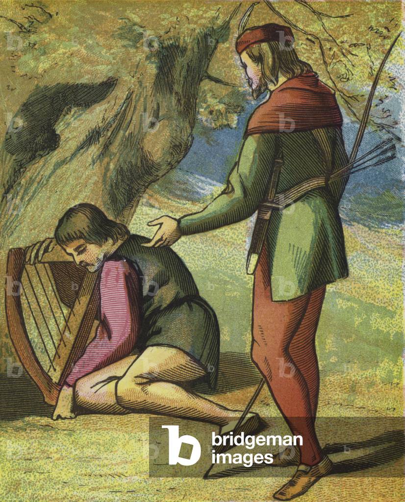 Robin Hood And His Merry Men (colour litho)