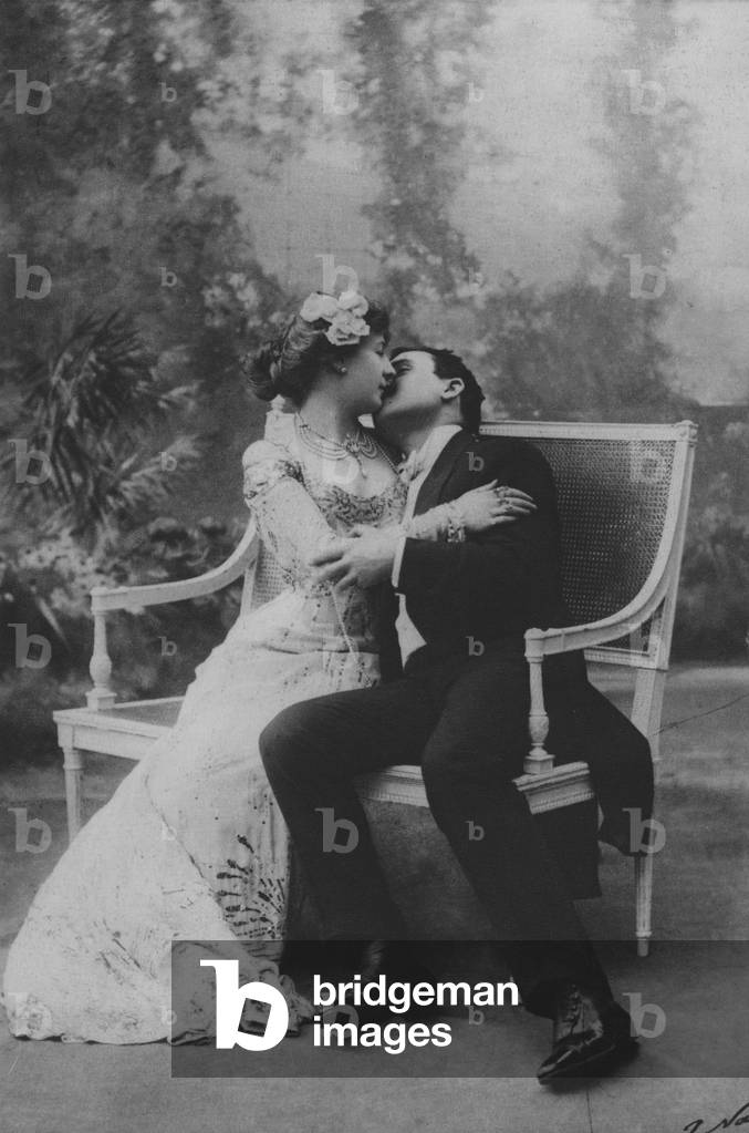 Louise Bignon et Severin (b/w photo)