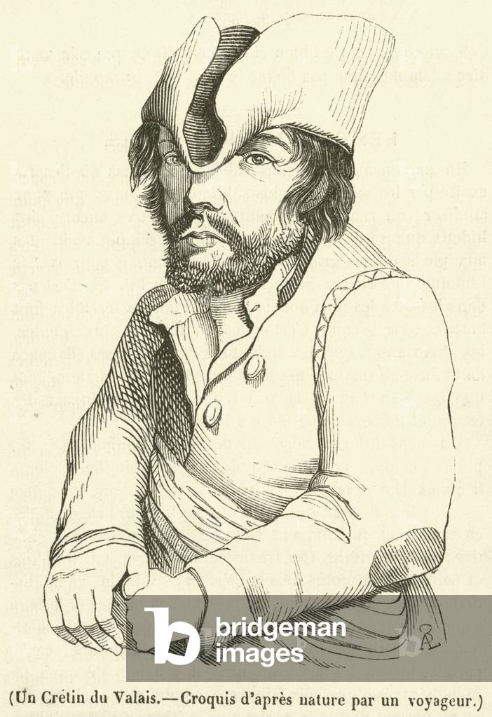 Un Cretin du Valais (engraving)