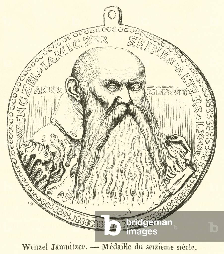Wenzel Jamnitzer, Medaille du seizieme siecle (engraving)