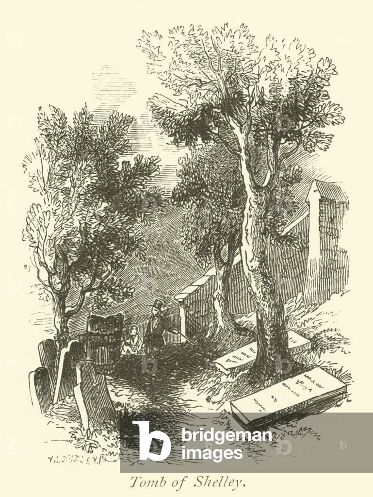 Tomb of Shelley (engraving)