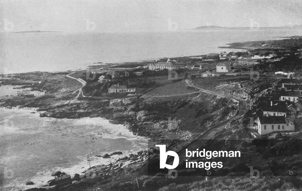 South Africa: Sea Point (b/w photo)