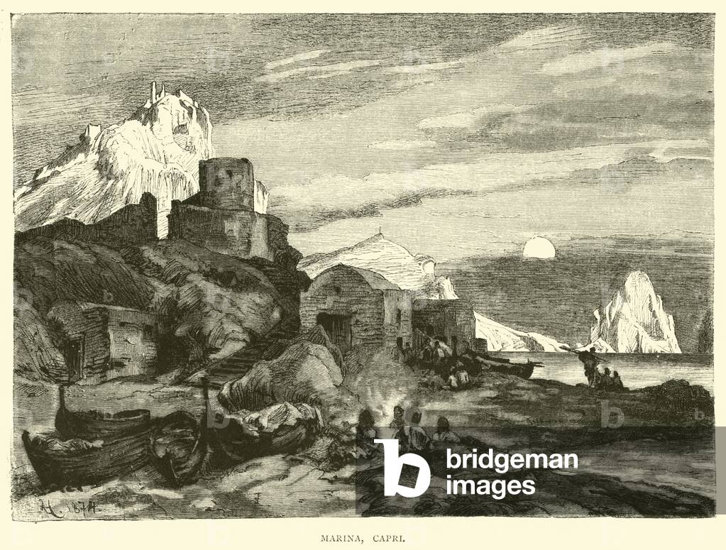 Marina, Capri (engraving)