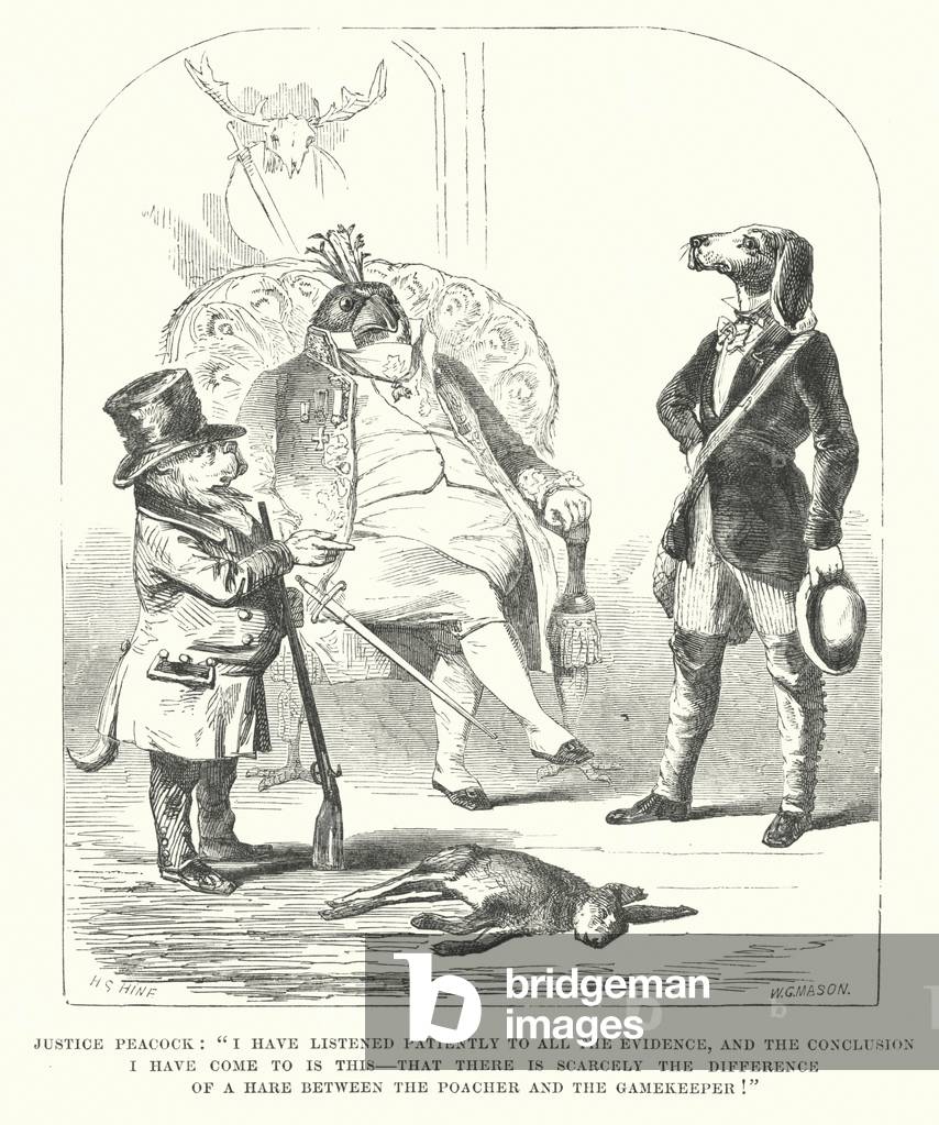Poacher and gamekeeper (engraving)