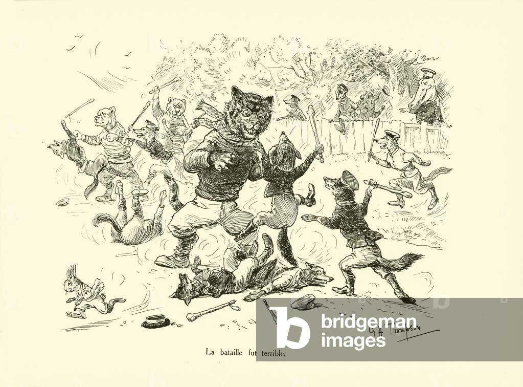 La bataille fut terrible (litho)