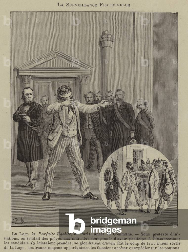 Fraternal surveillance (engraving)