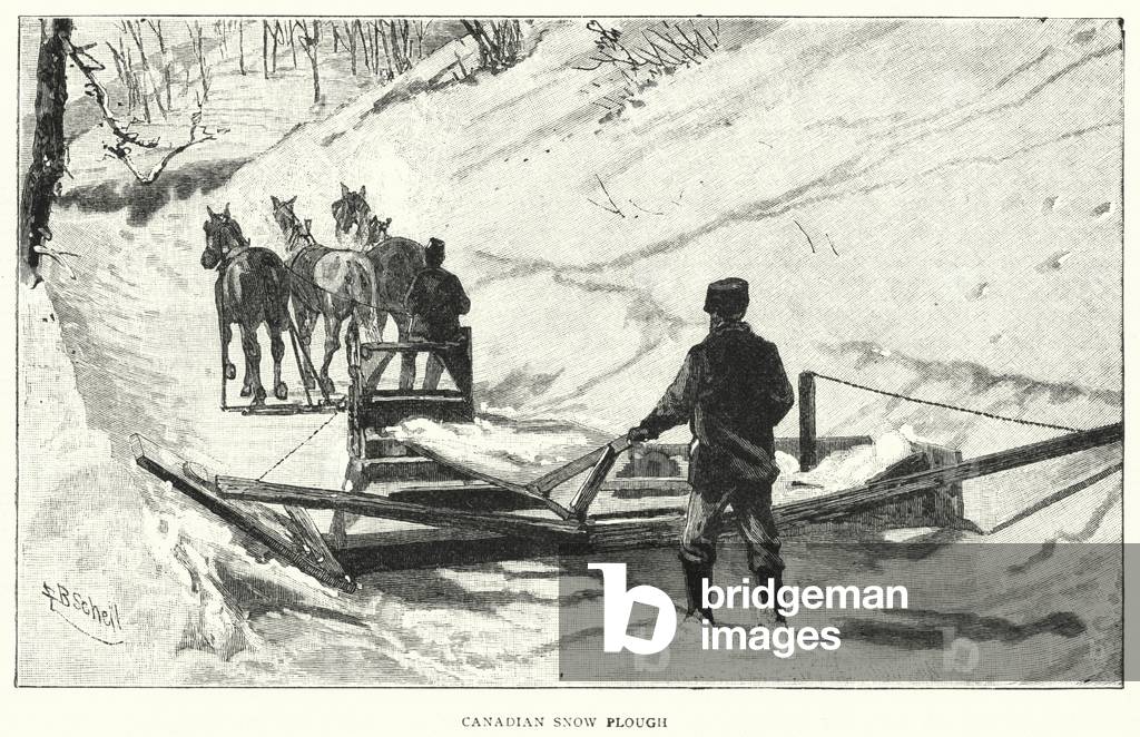 Canadian Snow Plough (engraving)
