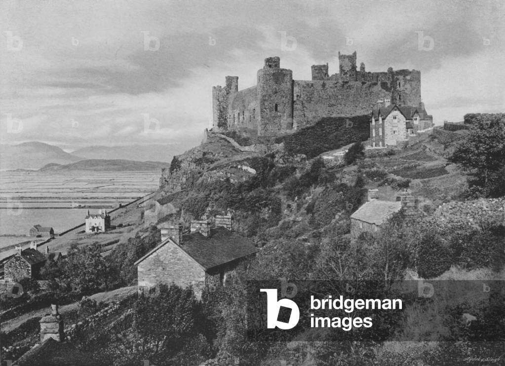 Harlech Castle (b/w photo)