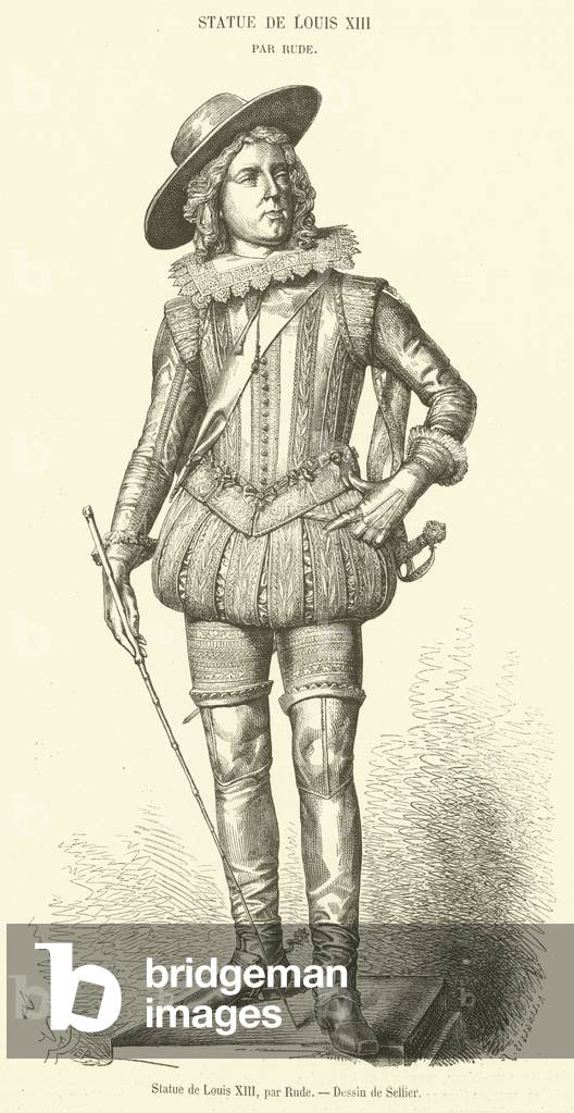 Statue de Louis XIII (engraving)