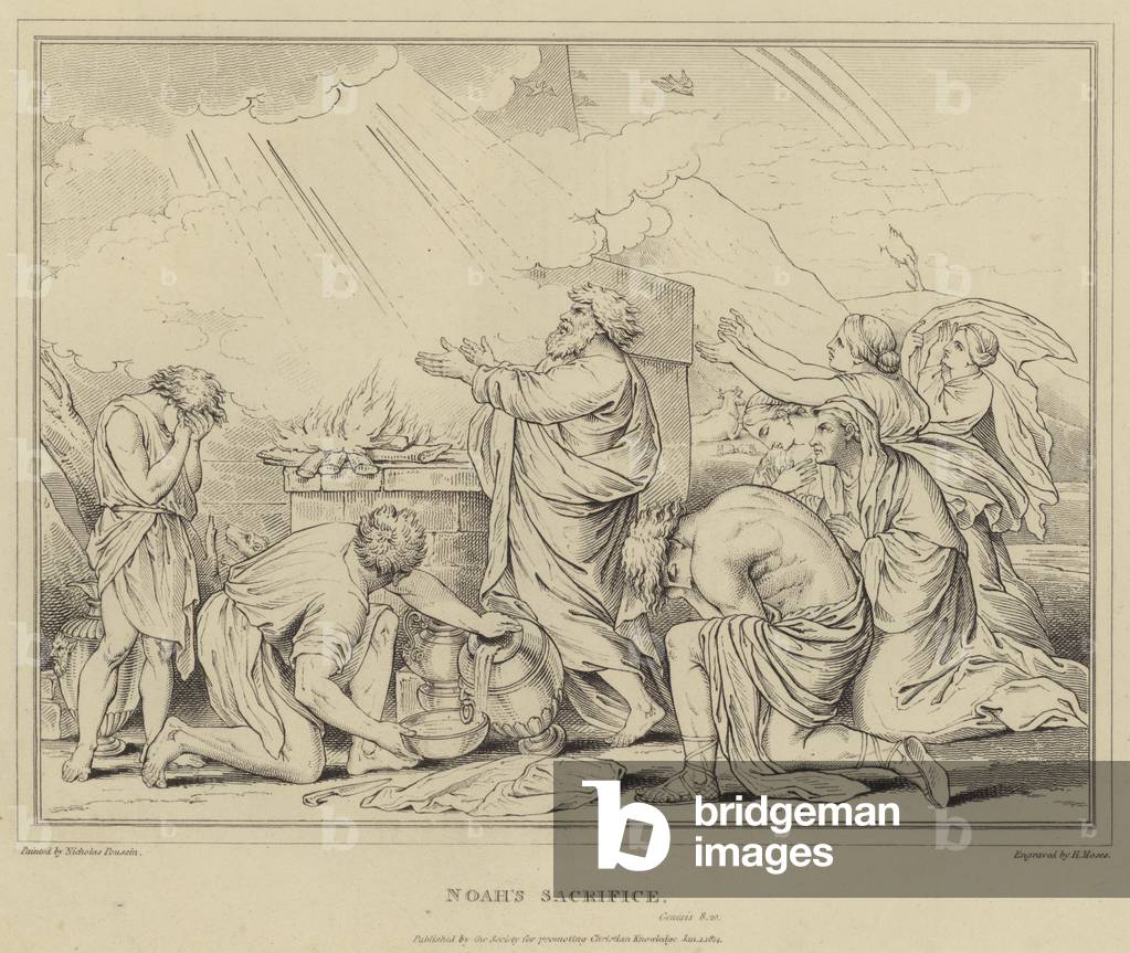 Noah's Sacrifice, Genesis (engraving)