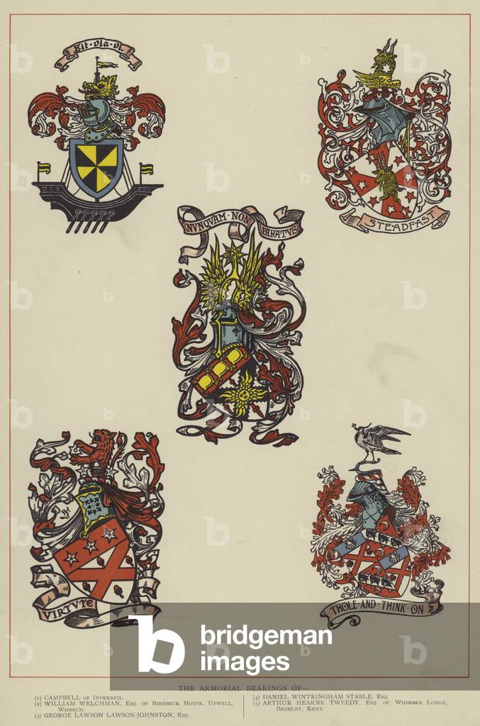 The Armorial Bearings (colour litho)