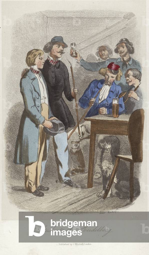 Students of Heidelberg (colour litho)