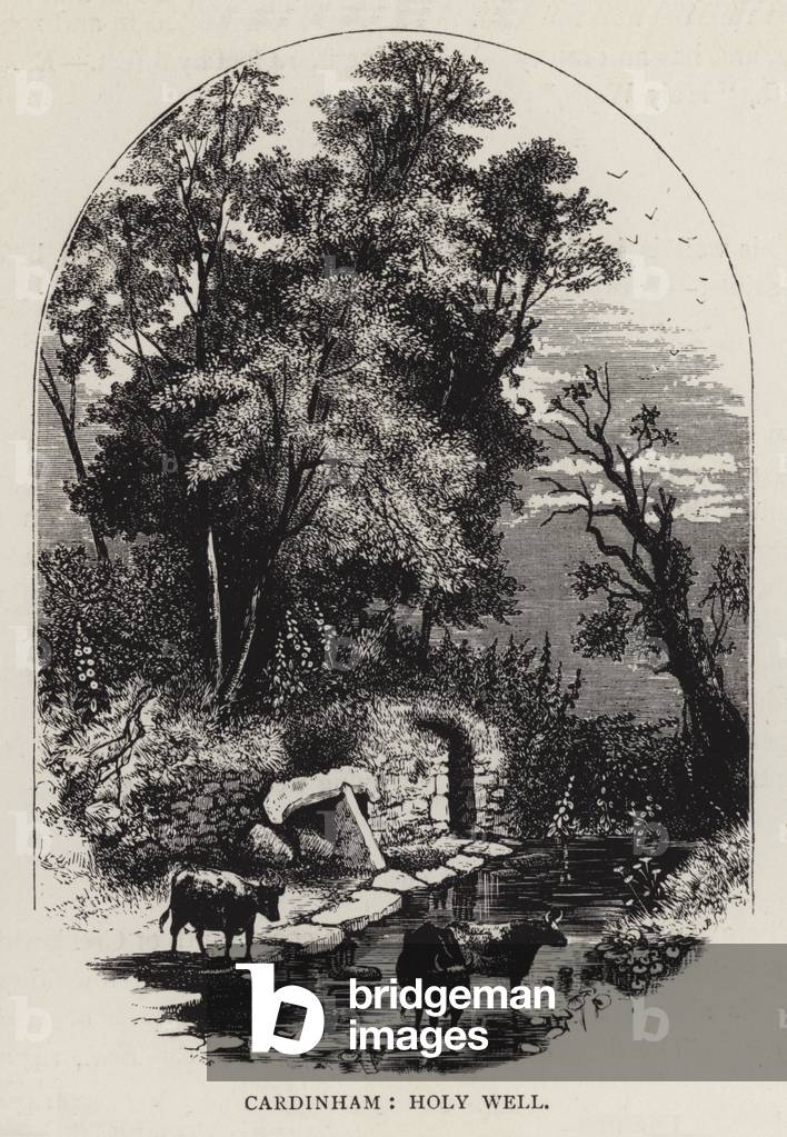 Cardinham, holy well (engraving)