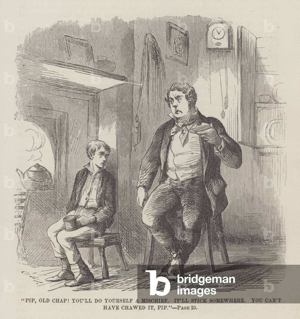 Illustration for Great Expectations (engraving)