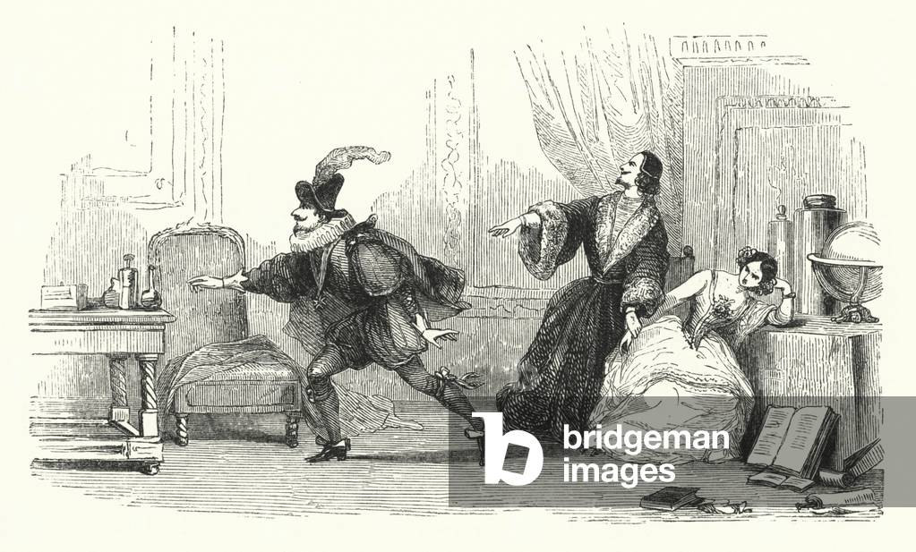 Illustration for the ballet, Le Diable boiteux, or The Devil on Two Sticks (engraving)