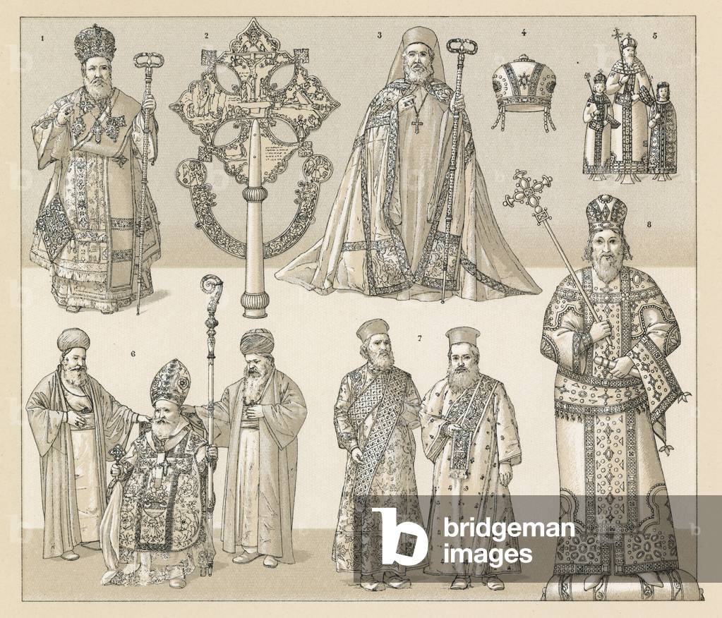 Byzantine and Abyssinian Costume 20th by French Artist
