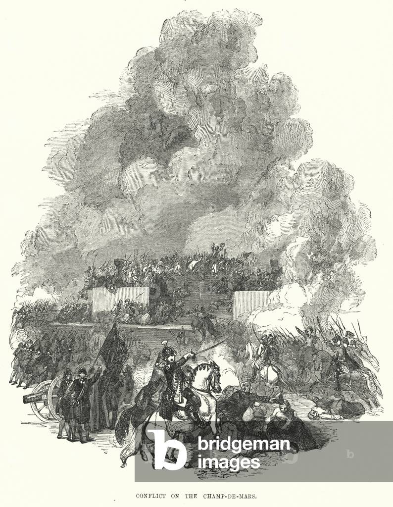 Conflict on the Champ-de-Mars (engraving)