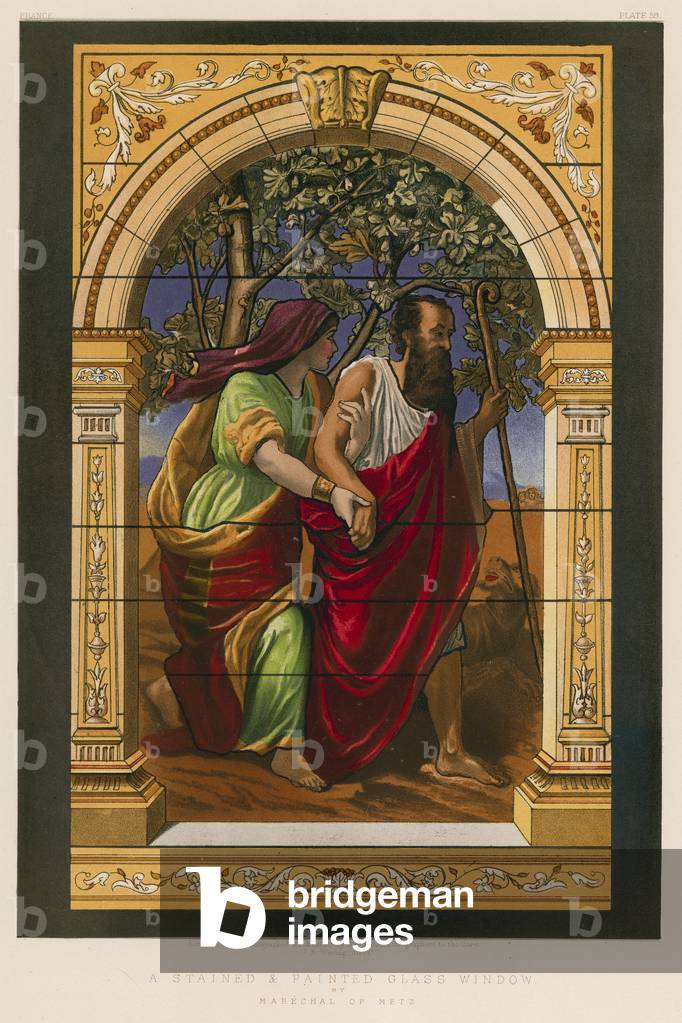 A Stained and Painted Glass Window by Marechal of Metz (chromolitho)