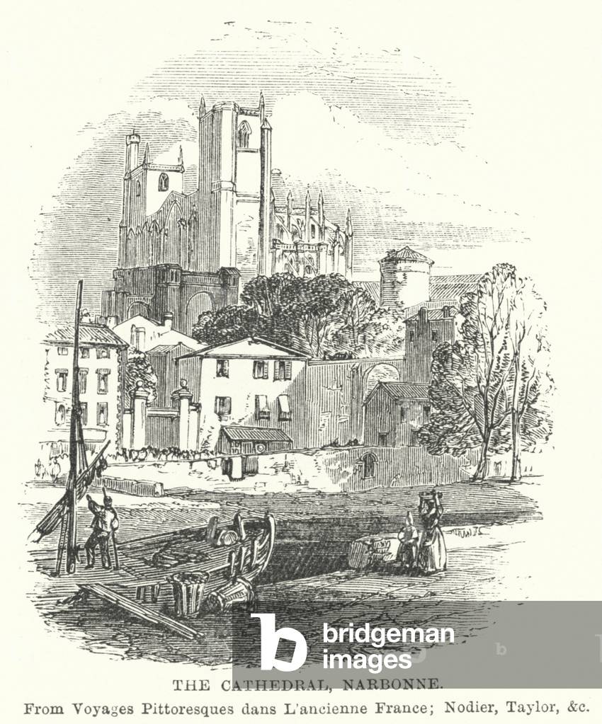 The Cathedral, Narbonne (engraving)