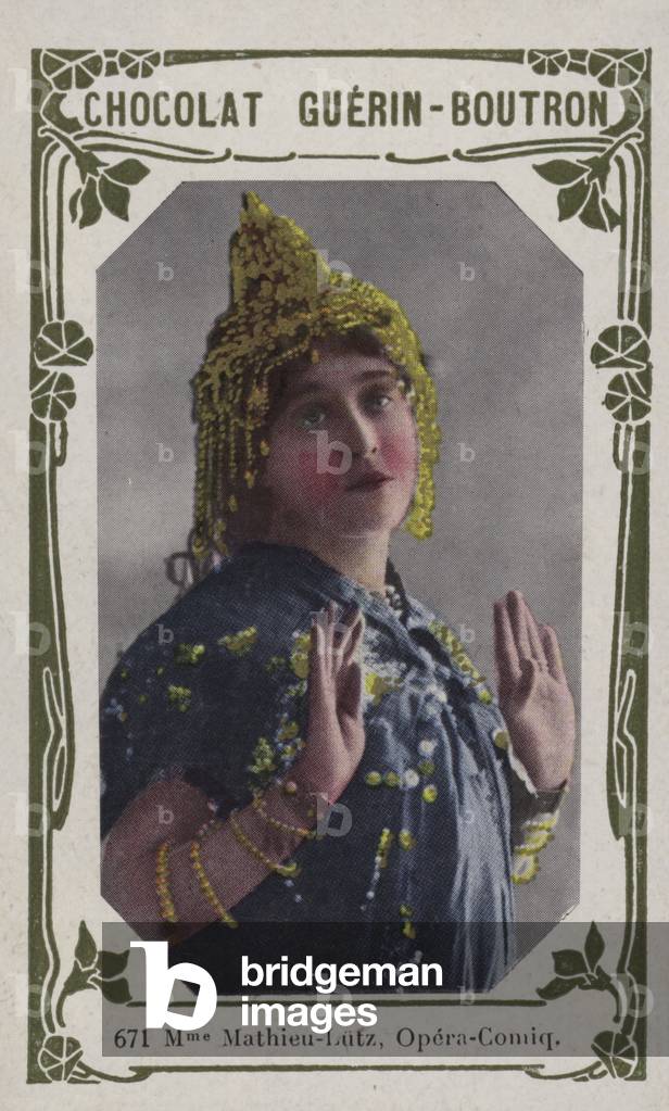 Madame Mathieu-Lutz, Opera-Comique (coloured photo)