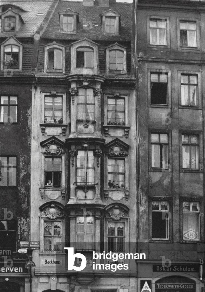 Dresden: Early 18th Century House; Altes Barockhaus (b/w photo)