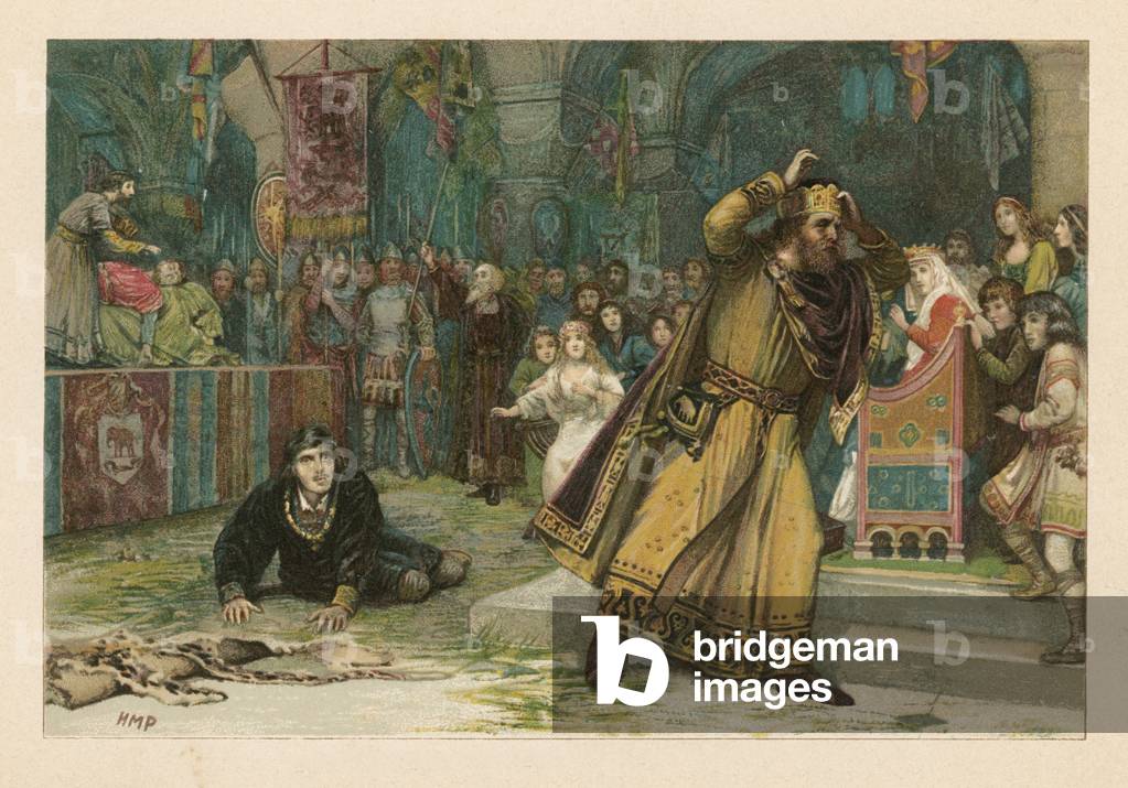The Play Scene from Hamlet (chromolitho)